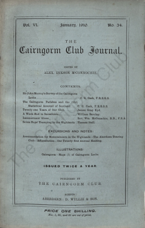 The Cairngorm Club Journal No 34 cover